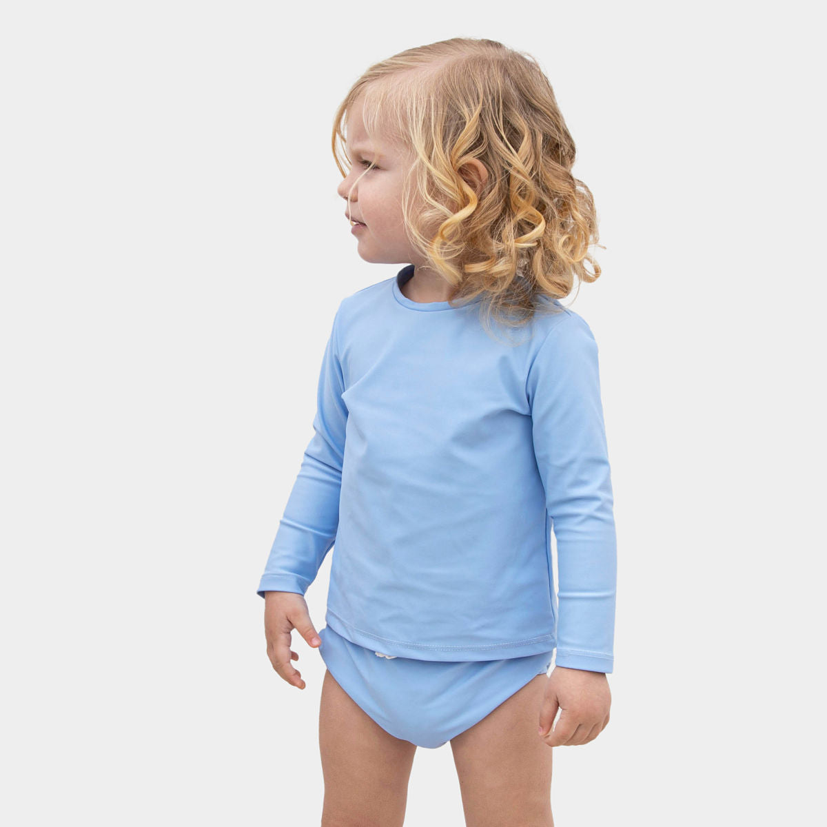 Camiseta de baño protectora larga para niña
