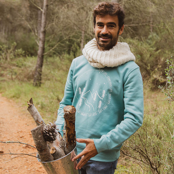 Sudadera adulto algodón orgánico Bosque