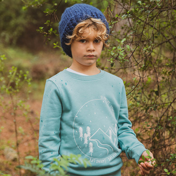 Sudadera niño algodón orgánico Bosque
