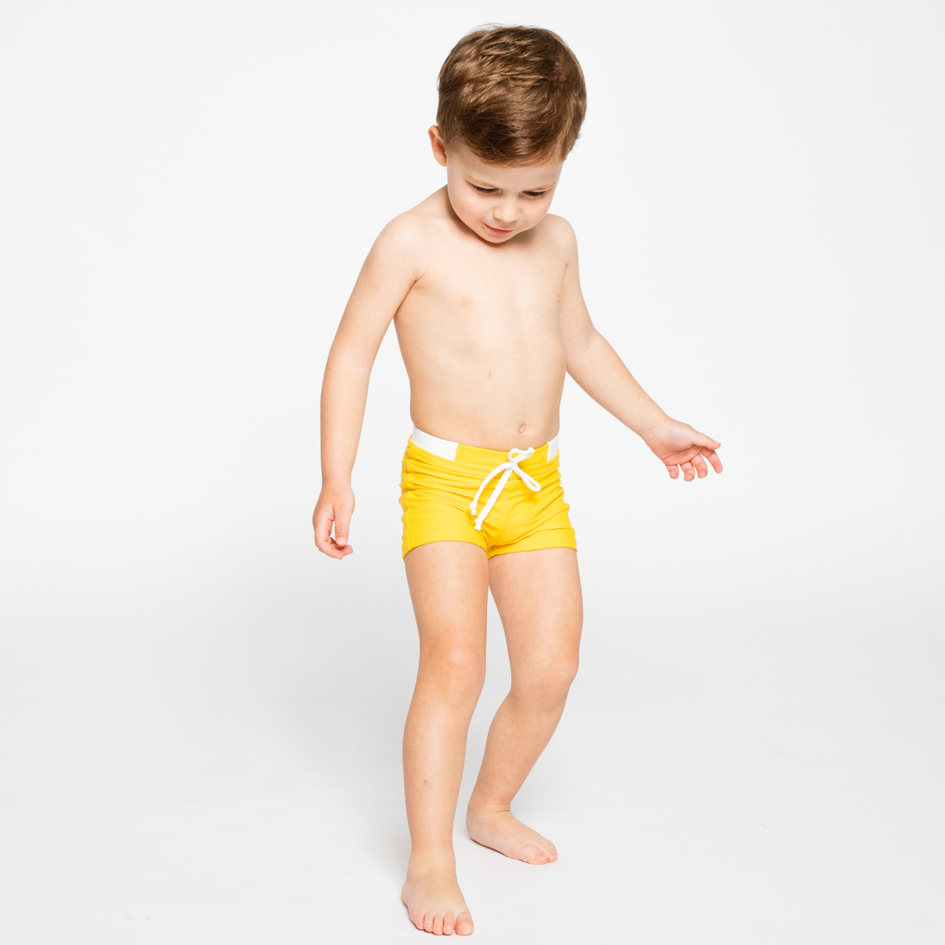 bóxer baño niño amarillo sostenible