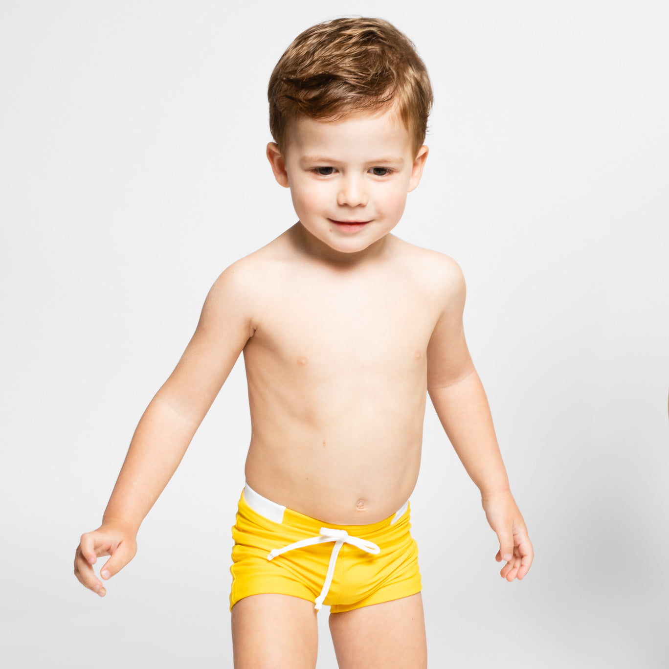 bóxer baño niño amarillo sostenible