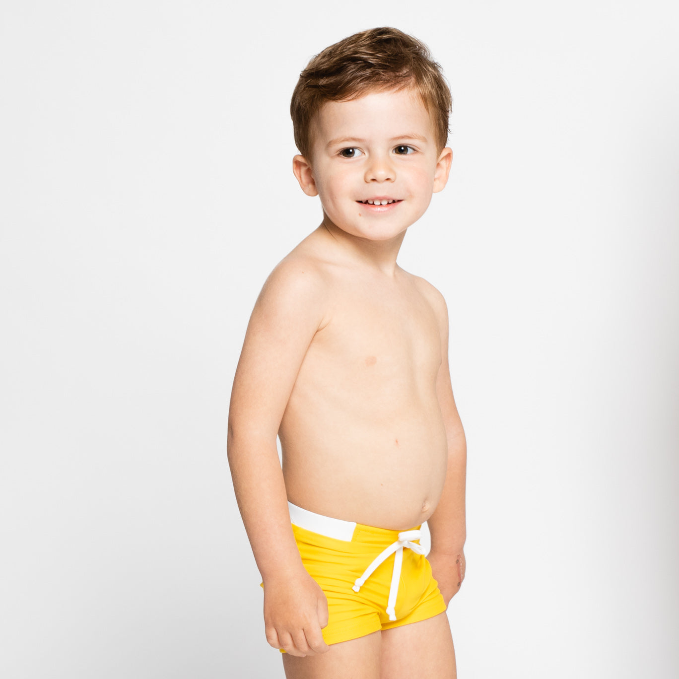 bóxer baño niño amarillo sostenible