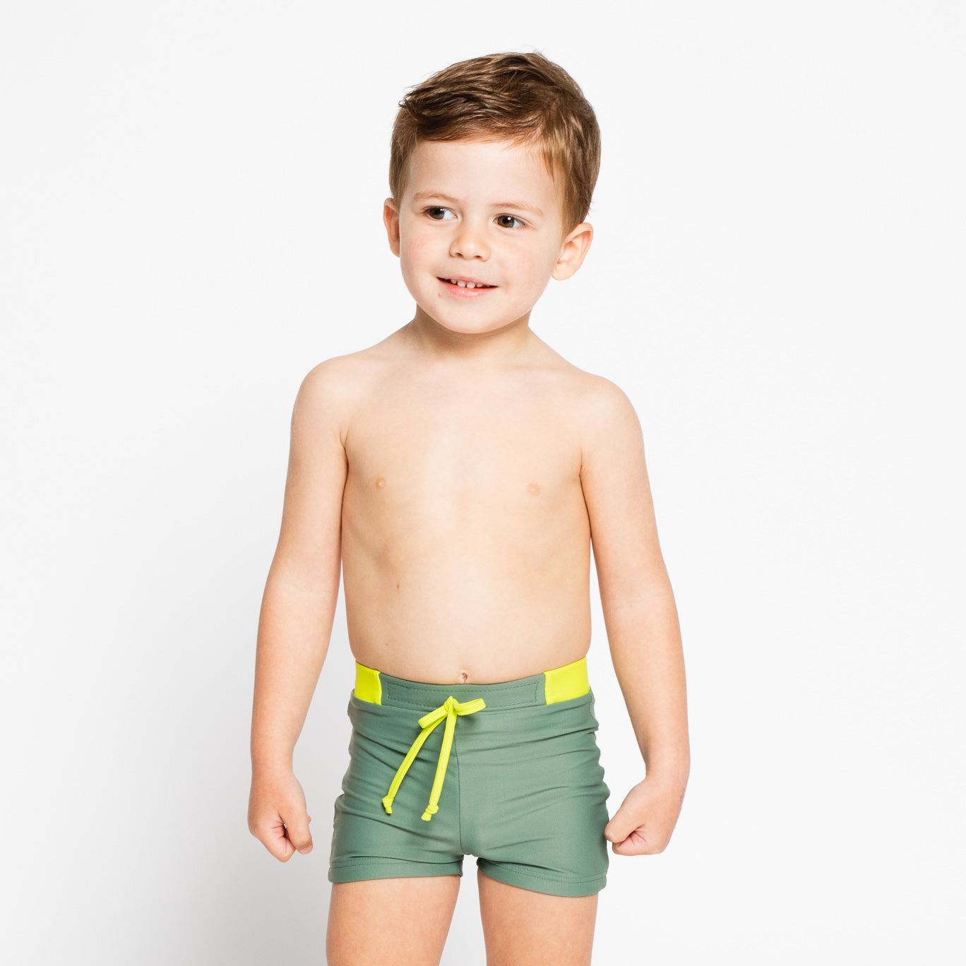 bóxer baño niño verde sostenible