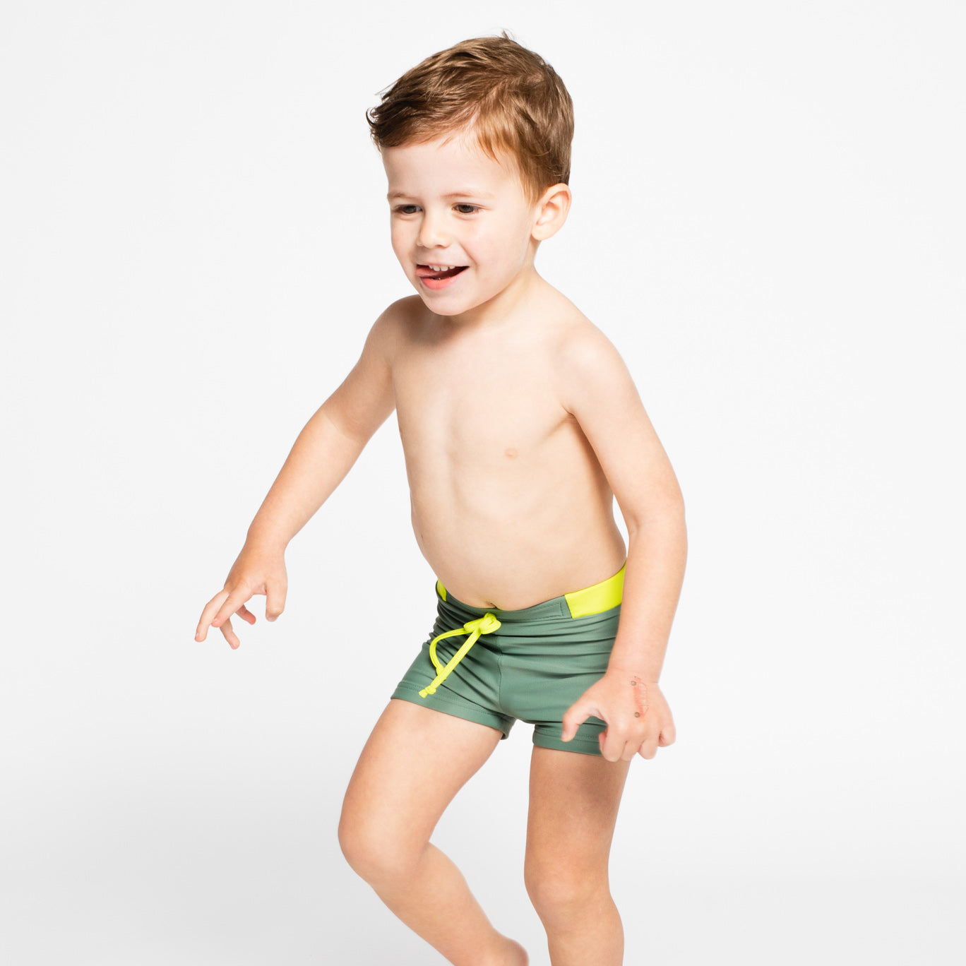 bóxer baño niño verde sostenible