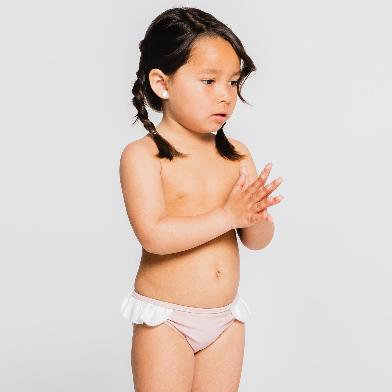culetín de baño niña rosa sostenible