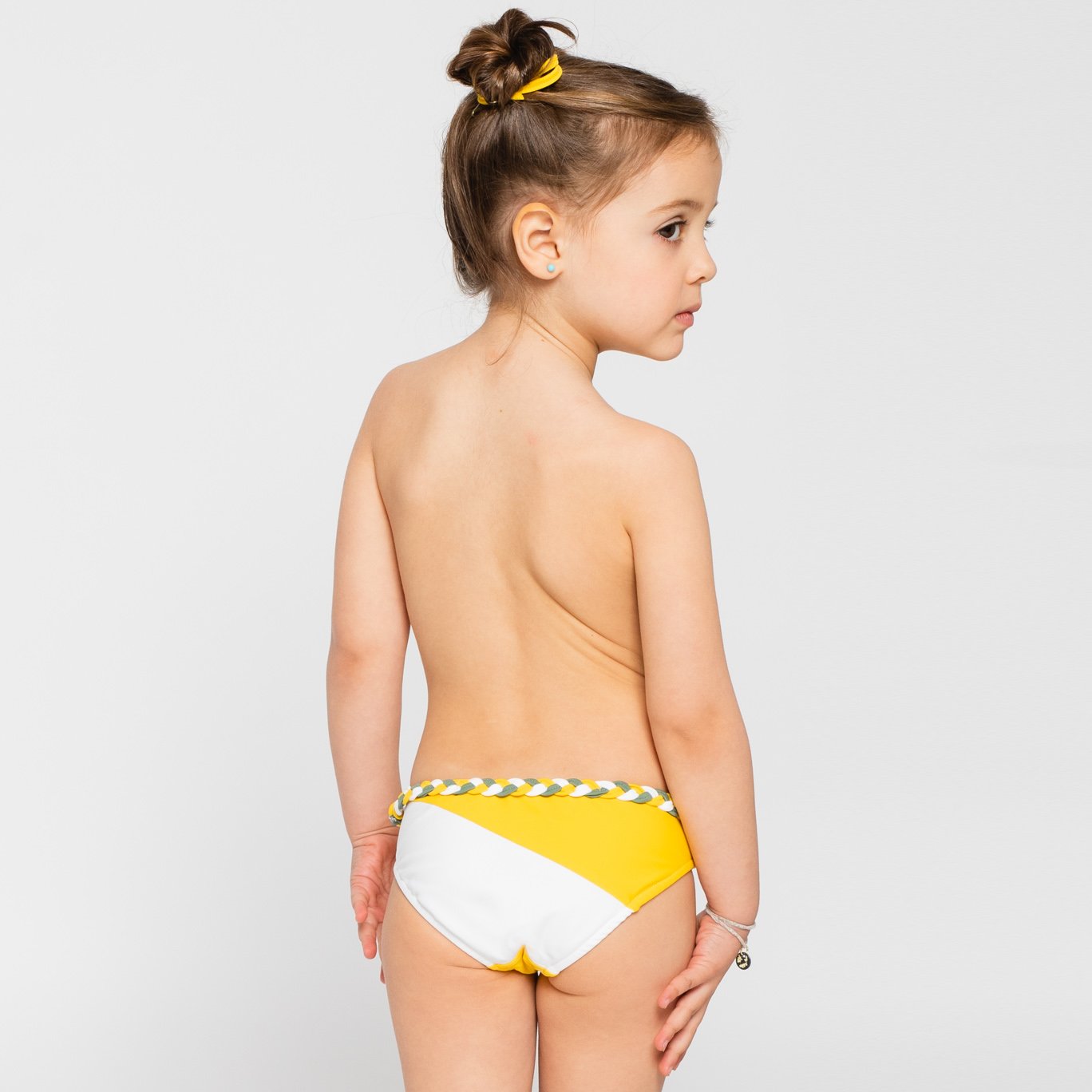 Culetín de baño niña amarillo sostenible