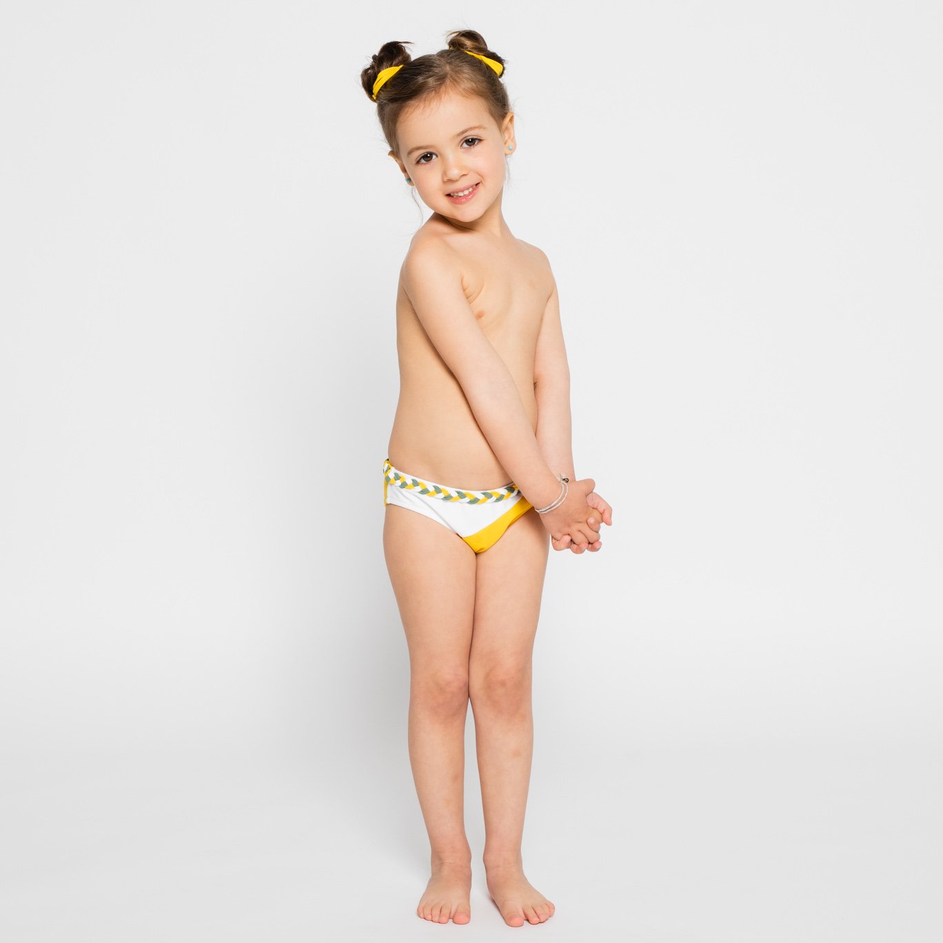 Culetín de baño niña amarillo sostenible