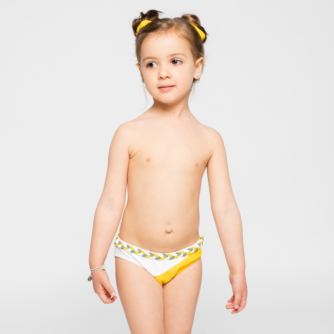 Culetín de baño niña amarillo sostenible