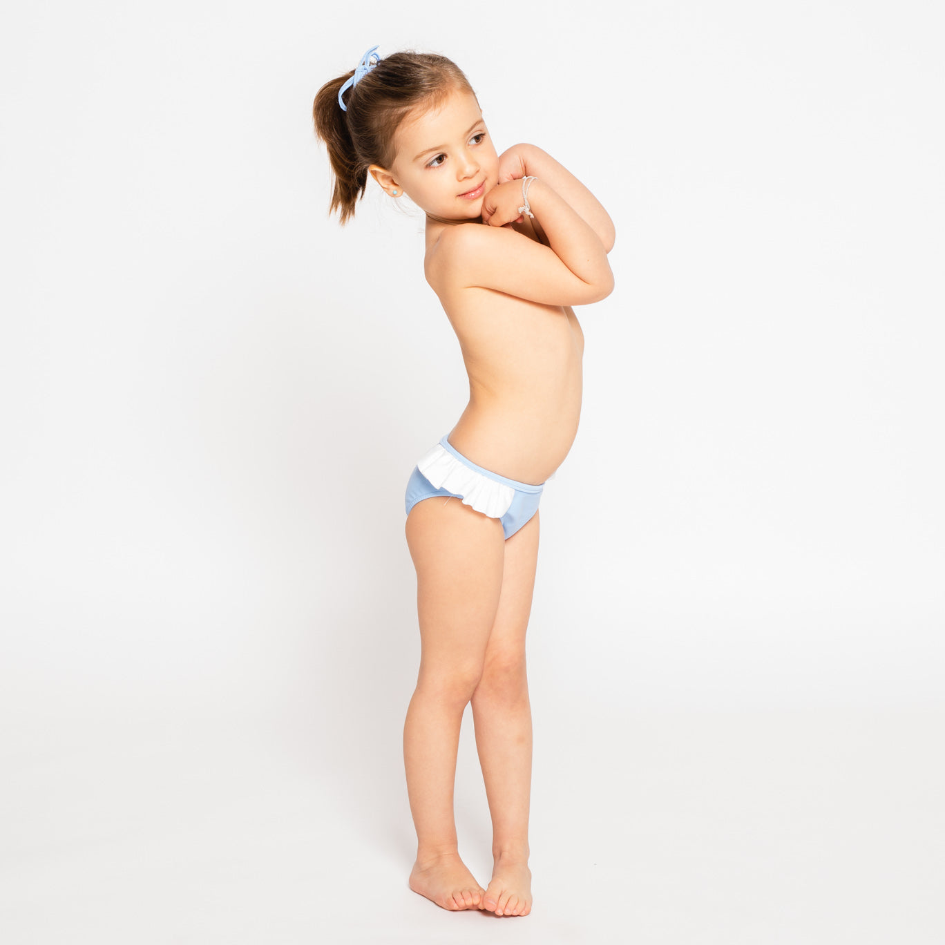 culetín de baño niña azul sostenible