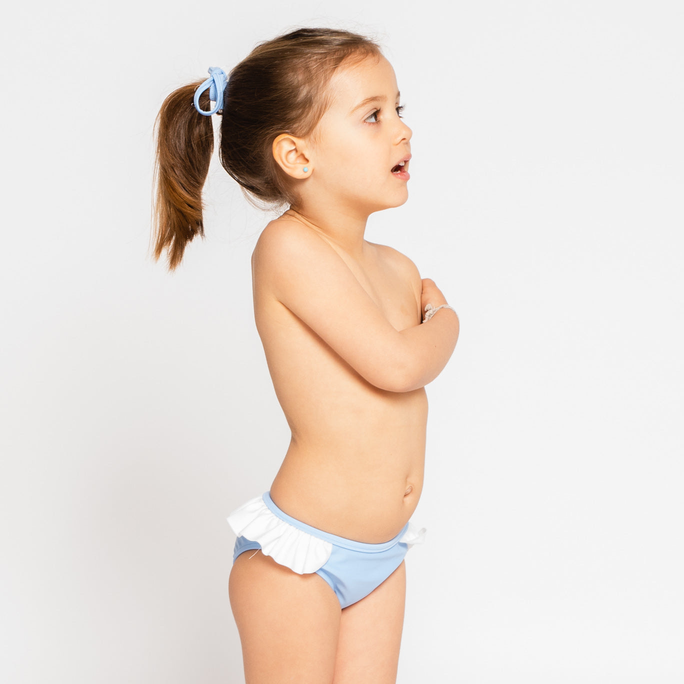 culetín de baño niña azul sostenible