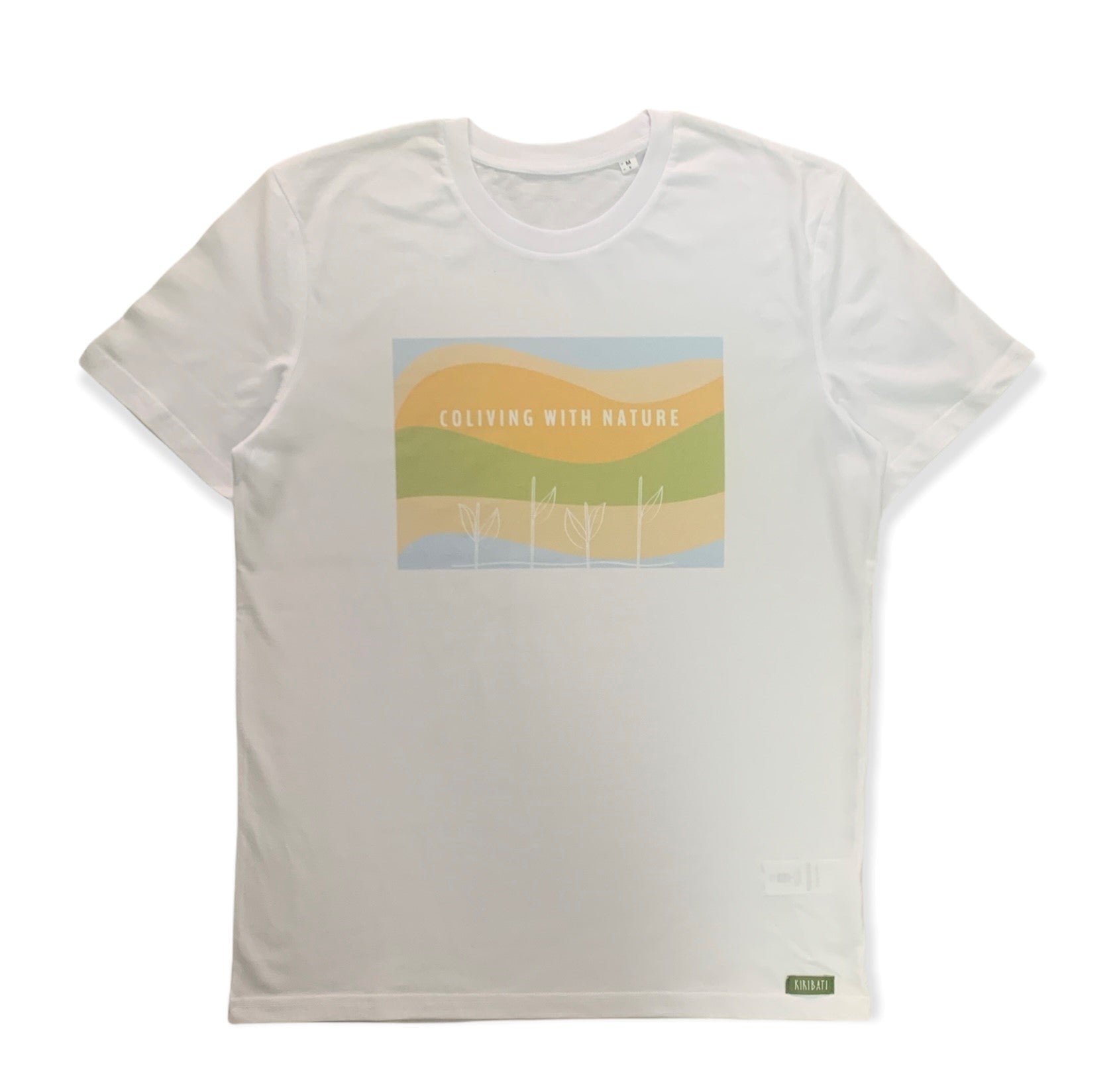 Camiseta hombre algodón orgánico Coliving